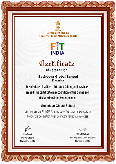 Fit India Certificate