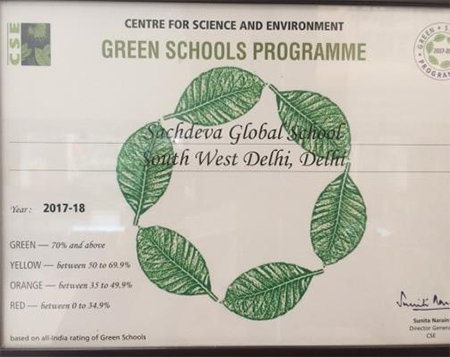 The Green School Programme Award- Centre for Science and Environment