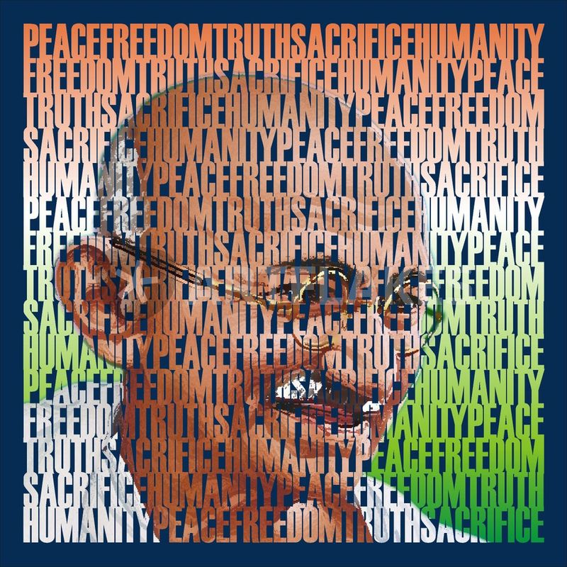 Collage Making - The Life of Mahatma Gandhi