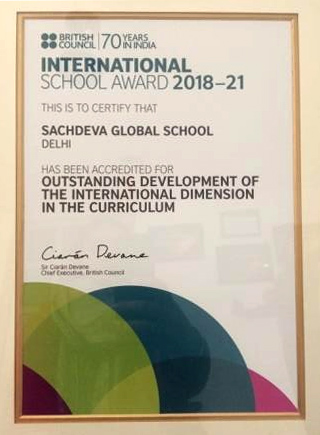 The British Council- International School Award, 2018-21