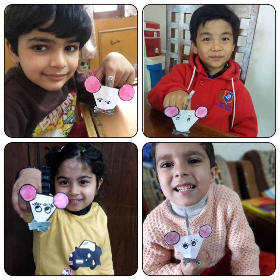 ACTIVITY - MAKING A FINGER PUPPET OF A  MOUSE - CLASS BLOOMS