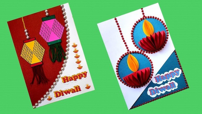 Intra-Class Competition - Making a Diwali Card (Class-Buds)