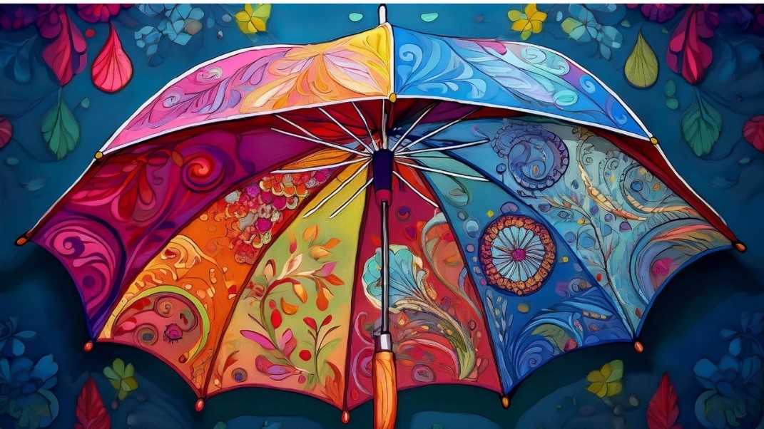 Camlin Umbrella and Handkerchief Art Activity